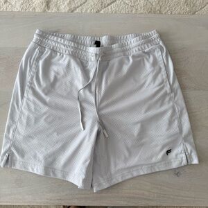 Men's fabletics white shorts